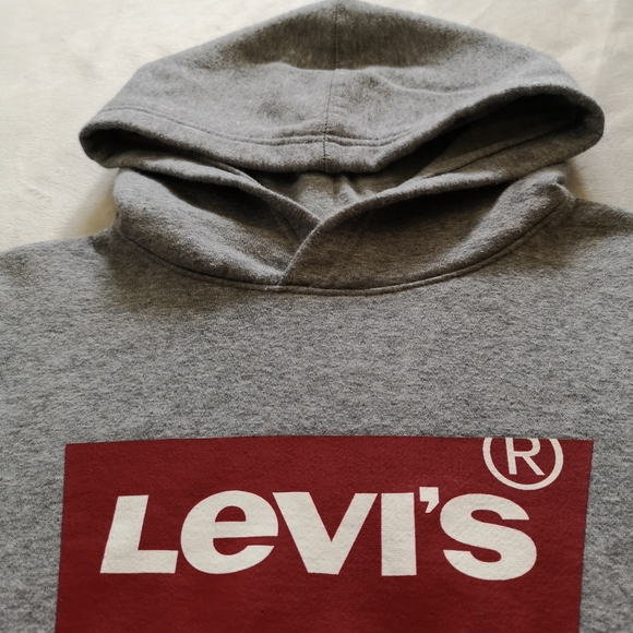 LEVI'S Youth Hoodie Sweater Grey - Picture 4 of 11
